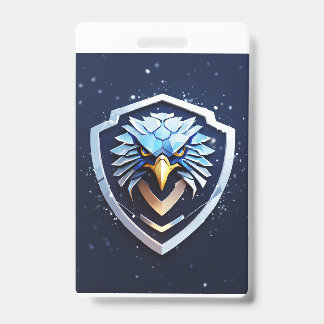 Vertikales Abzeichen mit Adler Ausweis