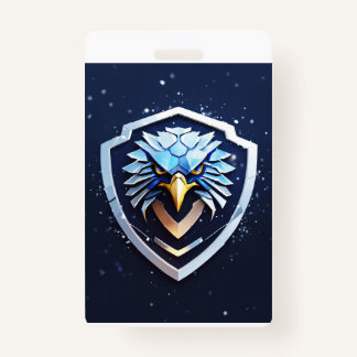 Vertikales Abzeichen mit Adler Ausweis