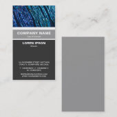 Vertikales Banded - Blaue Perlenschnecken Visitenkarte (Vorne/Hinten)