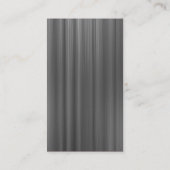 Vertikales Banded - gebürstet grau Visitenkarte (Rückseite)