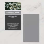 Vertikales Banded - Shasta Daisies Visitenkarte (Vorne/Hinten)