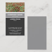 Vertikales Bänder - Bed of Tulips Visitenkarte (Vorne/Hinten)