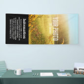 Vertikales Bild der Fahnen-2.5x8 u. Text-Schablone Banner (Messe)