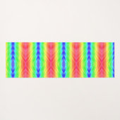 Vertikales Bild eines lebendigen, regenbogenfarben Yogamatte (Rückseite (Horizontal))