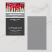 Vertikales Binden - Matches Visitenkarte (Vorne/Hinten)