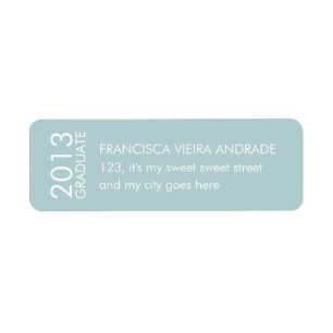 Vertikales blaues Weiß Highschool Abschluss-2013