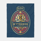 Vertikales BUTTERBEER™-Logo Fleecedecke (Vorderseite)