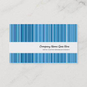 Vertikales Button der blauen Mode striped Visitenkarte
