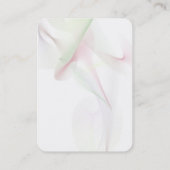 Vertikales Chubby Abstrakt Curves Weißes Skript Visitenkarte (Rückseite)