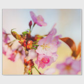 Vertikales Cluster von Sakura-Blume Geschenkpapier (Flach)