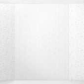 Vertikales Design Drei Dreifach Gefaltete Urlaubskarte (Innenseite Mitte)