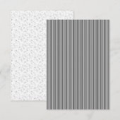 Vertikales Design eins RSVP Karte (Vorne/Hinten)