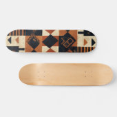 Vertikales Design mit afrikanischen Elementen Skateboard (Horizontal)