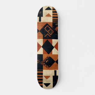 Vertikales Design mit afrikanischen Elementen Skateboard