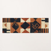 Vertikales Design mit afrikanischen Elementen Yogamatte (Rückseite (Horizontal))