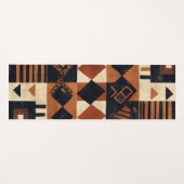 Vertikales Design mit afrikanischen Elementen Yogamatte (Vorderseite (Horizontal))