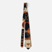 Vertikales Design mit Socken für die Crew afrikani Krawatte (Rückseite)