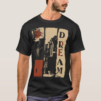 Vertikales Dream Typografy Surreal Design T-Shirt