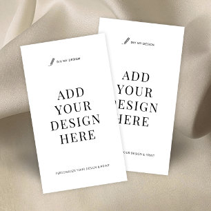 Vertikales Drucken von Visitenkarten - Design hoch Visitenkarte