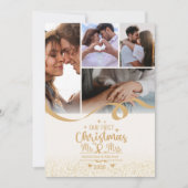 Vertikales erstes Weihnachten 5-Foto-Layout (Vorderseite)