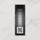 Vertikales Filmband  Mini Visitenkarte (Rückseite)