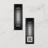 Vertikales Filmband  Mini Visitenkarte (Vorne/Hinten)