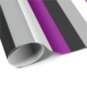 Vertikales Flag für den asexuellen Stolz Geschenkpapier (Rolleneckpunkt)