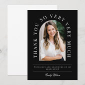 Vertikales Foto Arch Abschluss Danke Karte (Vorne/Hinten)