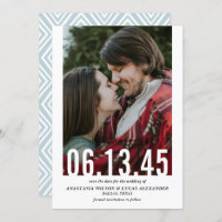 Vertikales Foto für das Hochzeitdatum Save the Dat