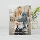 Vertikales Foto für Folienüberlagerungen Save the Date (Stehend Vorderseite)