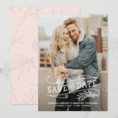 Vertikales Foto für Folienüberlagerungen Save the Date (Vorne/Hinten)