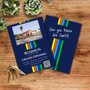 Vertikales Foto für QR-Trennstreifen Einladung