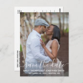 Vertikales Foto Hochfahren speichern Sie das Datum Postkarte (Vorne/Hinten)