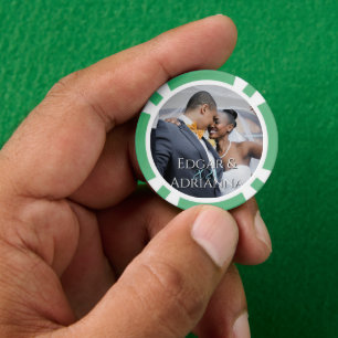 Vertikales Foto - Jahr - Script Individuelle Name  Pokerchips