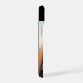 Vertikales Foto mit benutzerdefiniertem Text in Tr iPhone 15 Hülle (Rechte Seite)