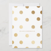 Vertikales Foto mit Goldhandschrift Save the Date Ankündigung (Rückseite)