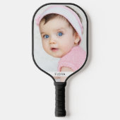 Vertikales Foto Personalisiert Pickleball Schläger (Vorderseite)