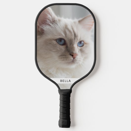 Vertikales Foto Personalisiert Pickleball Schläger (Rückseite)