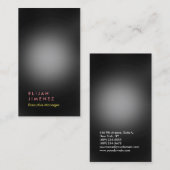 Vertikales Grau Elegant Beruflich Moderne Visitenkarte (Vorne/Hinten)