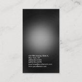 Vertikales Grau Elegant Beruflich Moderne Visitenkarte (Rückseite)