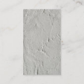 Vertikales Grau-Wand Trendy Red Monogram Visitenkarte (Rückseite)