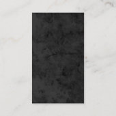 Vertikales Graumuster beruflich modernes Monogramm Visitenkarte (Rückseite)