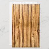 Vertikales hölzernes Korn-Muster Briefpapier (Vorne/Hinten)