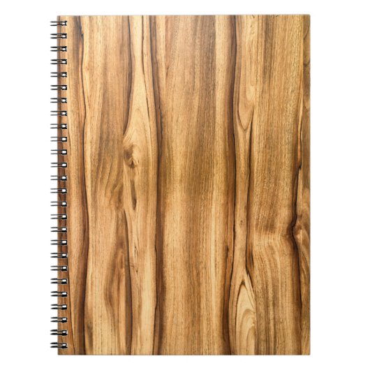 Vertikales hölzernes Korn-Muster Notizblock (Vorderseite)