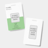 VERTIKALES ID-ABZEICHEN AUSWEIS (Vorder- & Rückseite)