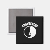 Vertikales Klettern Abenteuer Humor Für Boulder Magnet (Vorderseite/Rückseite)