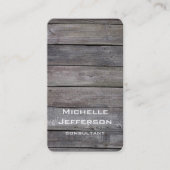 Vertikales künstlerisches Holz - einzigartiges Des Visitenkarte (Vorderseite)