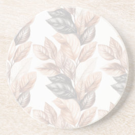 Vertikales Leaf-Design in Erdtönen Getränkeuntersetzer