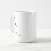 Vertikales Leben - Felsenkletterdesign Kaffeetasse (Vorderseite Links)