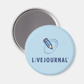 Vertikales LiveJournal-Logo Magnet (Vorderseite/Rückseite)